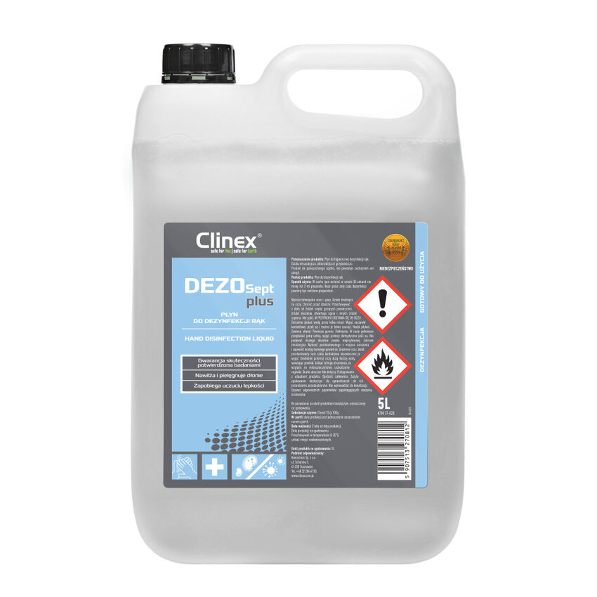 Clinex DEZOSept plus - tečnost za dezinfekciju ruku — 5 L